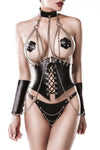 Grey Velvet Four-Part Corsage Set | Angel Clothing