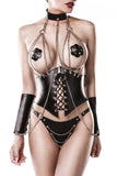 Grey Velvet Four-Part Corsage Set | Angel Clothing