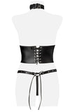 Grey Velvet Four-Part Corsage Set | Angel Clothing