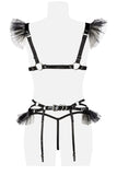 Grey Velvet Four-Part Erotic Set | Angel Clothing