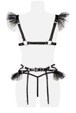 Grey Velvet Four-Part Erotic Set | Angel Clothing