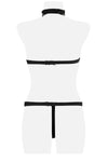 Grey Velvet Seven-Part Lingerie Set | Angel Clothing