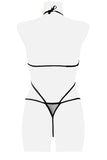 Grey Velvet Three-Part Body Set | Angel Clothing