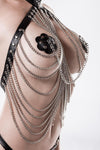 Grey Velvet Three-Part Chain Set | Angel Clothing