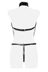 Grey Velvet Three-Part Chain Set | Angel Clothing