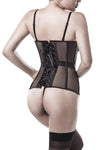 Grey Velvet Three-Part Corsage Set | Angel Clothing