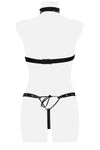 Grey Velvet Three-Part Harness Set | Angel Clothing
