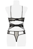 Grey Velvet Three-Part Lingerie Set | Angel Clothing