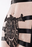 Grey Velvet Two-Part Harness Set | Angel Clothing