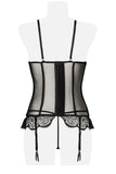 Grey Velvet Two-Part Lingerie Set (S, M, XL) | Angel Clothing