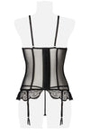 Grey Velvet Two-Part Lingerie Set | Angel Clothing