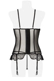 Grey Velvet Two-Part Lingerie Set | Angel Clothing