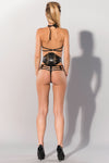 Guilty Pleasure Open Cup Wetlook Lingerie Set (2XL) | Angel Clothing