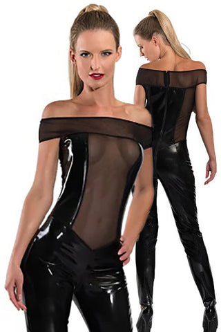 Guilty Pleasure Off Shoulder Datex Catsuit