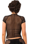 Guilty Pleasure Datex and Mesh Top | Angel Clothing