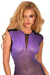 Guilty Pleasure Long Purple Datex Dress | Angel Clothing
