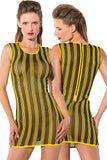 Guilty Pleasure Yellow Striped Datex Dress