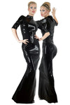 LATE-X Long Black Latex Dress