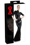 LATE-X Long Black Latex Dress | Angel Clothing