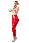 LATE-X Red Latex Leggings | Angel Clothing