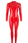 LATE-X Latex Catsuit Red | Angel Clothing