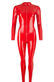 LATE-X Latex Catsuit Red | Angel Clothing