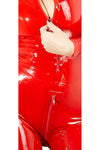 LATE-X Latex Catsuit Red | Angel Clothing