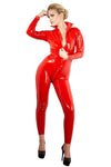 LATE-X Latex Catsuit Red | Angel Clothing