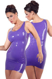 LATE-X Latex Mini Dress Purple | Angel Clothing