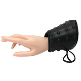 Black Leather Lace Up Studded Gauntlet | Angel Clothing