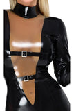 Late-X Long Sleeve Latex Dress | Angel Clothing