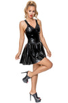 Late-X Latex Mini Dress | Angel Clothing