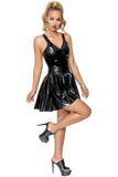 Late-X Latex Mini Dress | Angel Clothing