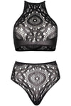 Leg Avenue Lace Top and High Waist String | Angel Clothing
