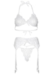 Leg Avenue White Bra Top Lingerie Set | Angel Clothing