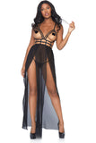 Leg Avenue Cage Maxi Dress | Angel Clothing