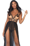 Leg Avenue Cage Maxi Dress | Angel Clothing
