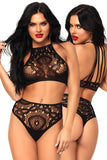 Leg Avenue Lace Top and High Waist String | Angel Clothing