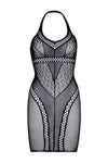 Leg Avenue Multi Net Mini Dress Black | Angel Clothing
