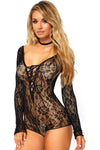 Leg Avenue Seamless Lace Romper | Angel Clothing