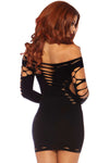 Leg Avenue Shredded Mini Dress | Angel Clothing