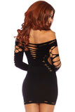 Leg Avenue Shredded Mini Dress | Angel Clothing