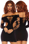Leg Avenue Shredded Mini Dress