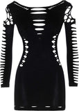 Leg Avenue Shredded Mini Dress | Angel Clothing