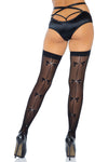 Leg Avenue Stockings With Bow Backseam | Angel Clothing