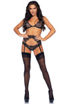 Leg Avenue Rhinestone Bra Top Lingerie Set | Angel Clothing