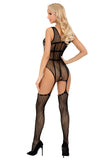 Livia Corsetti Liramiran Bodystocking Black | Angel Clothing