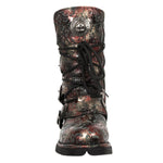 New Rock Red Vintage Flower Comfort Boots M.1473-S42 | Angel Clothing
