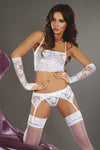 Livia Corsetti Modesta Lingerie Set White (L/XL) | Angel Clothing