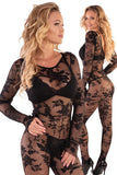 Livia Corsetti Manelis Bodystocking Black | Angel Clothing